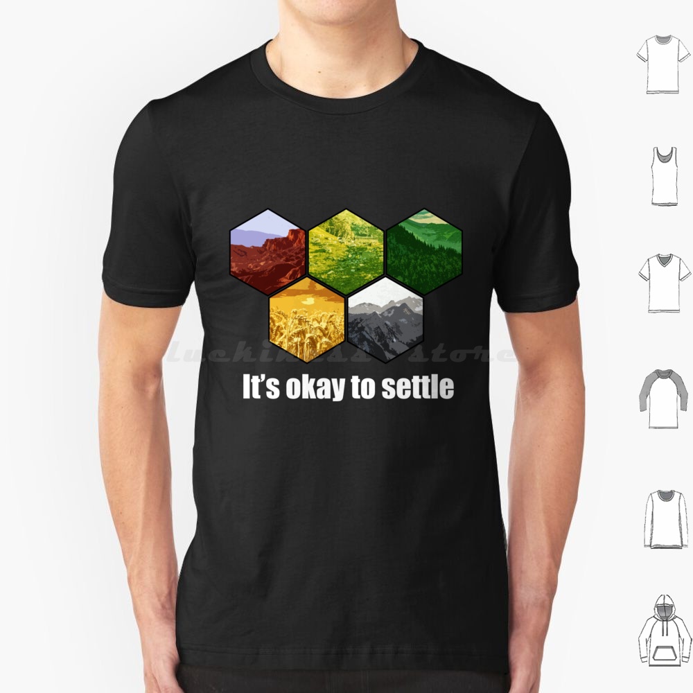 It _ S Okay To Settle T Shirt  - Board Game Catan recension och pris