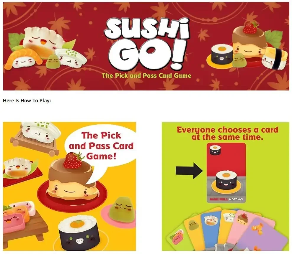 Sushi Go! & Sushi Go Party Car - Strategy Board Game recension och pris